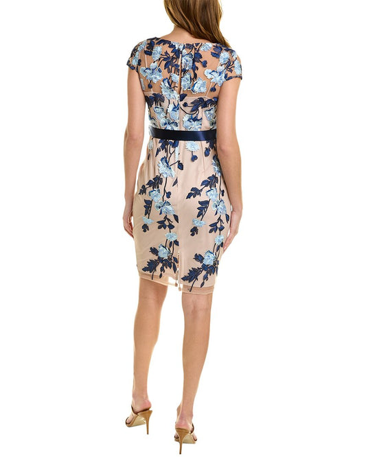 Adrianna Papell Embroidered Sheath Dress